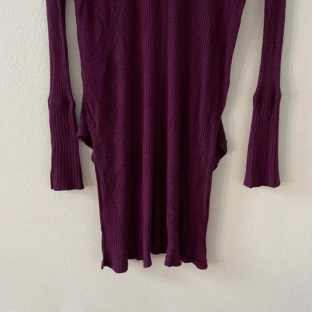 Free People Ventura Thermal Top Scoop Longline High Low Tunic